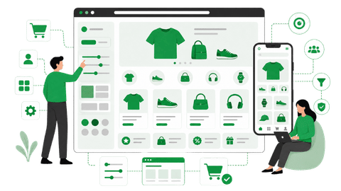 Loja virtual com estrutura personalizada